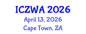 International Conference on Zoology and Wild Animals (ICZWA) April 13, 2026 - Cape Town, South Africa International Conference on Zoology and Wild Animals (ICZWA) April 13, 2026 - Cape Town, South Africa