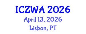 International Conference on Zoology and Wild Animals (ICZWA) April 13, 2026 - Lisbon, Portugal International Conference on Zoology and Wild Animals (ICZWA) April 13, 2026 - Lisbon, Portugal