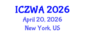 International Conference on Zoology and Wild Animals (ICZWA) April 20, 2026 - New York, United States International Conference on Zoology and Wild Animals (ICZWA) April 20, 2026 - New York, United States