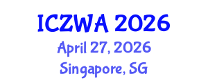 International Conference on Zoology and Wild Animals (ICZWA) April 27, 2026 - Singapore, Singapore International Conference on Zoology and Wild Animals (ICZWA) April 27, 2026 - Singapore, Singapore