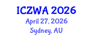 International Conference on Zoology and Wild Animals (ICZWA) April 27, 2026 - Sydney, Australia International Conference on Zoology and Wild Animals (ICZWA) April 27, 2026 - Sydney, Australia