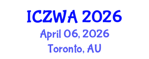 International Conference on Zoology and Wild Animals (ICZWA) April 06, 2026 - Toronto, Australia International Conference on Zoology and Wild Animals (ICZWA) April 06, 2026 - Toronto, Australia