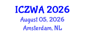 International Conference on Zoology and Wild Animals (ICZWA) August 05, 2026 - Amsterdam, Netherlands International Conference on Zoology and Wild Animals (ICZWA) August 05, 2026 - Amsterdam, Netherlands