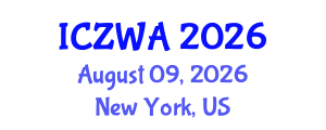 International Conference on Zoology and Wild Animals (ICZWA) August 09, 2026 - New York, United States International Conference on Zoology and Wild Animals (ICZWA) August 09, 2026 - New York, United States