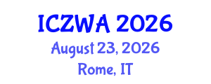 International Conference on Zoology and Wild Animals (ICZWA) August 23, 2026 - Rome, Italy International Conference on Zoology and Wild Animals (ICZWA) August 23, 2026 - Rome, Italy