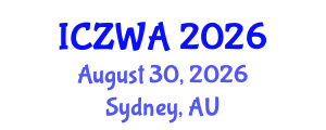 International Conference on Zoology and Wild Animals (ICZWA) August 30, 2026 - Sydney, Australia International Conference on Zoology and Wild Animals (ICZWA) August 30, 2026 - Sydney, Australia