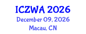 International Conference on Zoology and Wild Animals (ICZWA) December 09, 2026 - Macau, China International Conference on Zoology and Wild Animals (ICZWA) December 09, 2026 - Macau, China