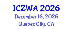 International Conference on Zoology and Wild Animals (ICZWA) December 16, 2026 - Quebec City, Canada International Conference on Zoology and Wild Animals (ICZWA) December 16, 2026 - Quebec City, Canada