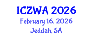 International Conference on Zoology and Wild Animals (ICZWA) February 16, 2026 - Jeddah, Saudi Arabia International Conference on Zoology and Wild Animals (ICZWA) February 16, 2026 - Jeddah, Saudi Arabia