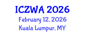 International Conference on Zoology and Wild Animals (ICZWA) February 12, 2026 - Kuala Lumpur, Malaysia International Conference on Zoology and Wild Animals (ICZWA) February 12, 2026 - Kuala Lumpur, Malaysia
