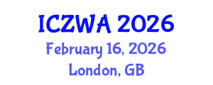 International Conference on Zoology and Wild Animals (ICZWA) February 16, 2026 - London, United Kingdom International Conference on Zoology and Wild Animals (ICZWA) February 16, 2026 - London, United Kingdom