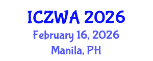International Conference on Zoology and Wild Animals (ICZWA) February 16, 2026 - Manila, Philippines International Conference on Zoology and Wild Animals (ICZWA) February 16, 2026 - Manila, Philippines
