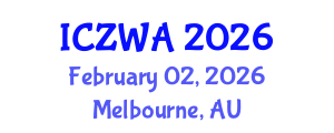 International Conference on Zoology and Wild Animals (ICZWA) February 02, 2026 - Melbourne, Australia International Conference on Zoology and Wild Animals (ICZWA) February 02, 2026 - Melbourne, Australia