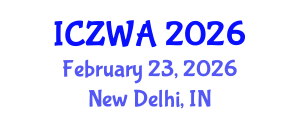 International Conference on Zoology and Wild Animals (ICZWA) February 23, 2026 - New Delhi, India International Conference on Zoology and Wild Animals (ICZWA) February 23, 2026 - New Delhi, India