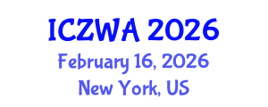 International Conference on Zoology and Wild Animals (ICZWA) February 16, 2026 - New York, United States International Conference on Zoology and Wild Animals (ICZWA) February 16, 2026 - New York, United States