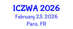 International Conference on Zoology and Wild Animals (ICZWA) February 23, 2026 - Paris, France International Conference on Zoology and Wild Animals (ICZWA) February 23, 2026 - Paris, France