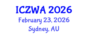 International Conference on Zoology and Wild Animals (ICZWA) February 23, 2026 - Sydney, Australia International Conference on Zoology and Wild Animals (ICZWA) February 23, 2026 - Sydney, Australia