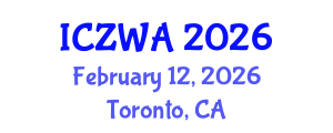 International Conference on Zoology and Wild Animals (ICZWA) February 12, 2026 - Toronto, Canada International Conference on Zoology and Wild Animals (ICZWA) February 12, 2026 - Toronto, Canada