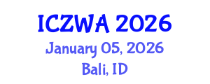International Conference on Zoology and Wild Animals (ICZWA) January 05, 2026 - Bali, Indonesia International Conference on Zoology and Wild Animals (ICZWA) January 05, 2026 - Bali, Indonesia
