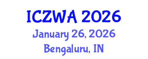 International Conference on Zoology and Wild Animals (ICZWA) January 26, 2026 - Bengaluru, India International Conference on Zoology and Wild Animals (ICZWA) January 26, 2026 - Bengaluru, India