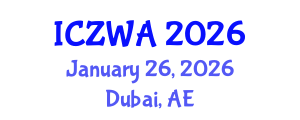 International Conference on Zoology and Wild Animals (ICZWA) January 26, 2026 - Dubai, United Arab Emirates International Conference on Zoology and Wild Animals (ICZWA) January 26, 2026 - Dubai, United Arab Emirates