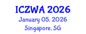 International Conference on Zoology and Wild Animals (ICZWA) January 05, 2026 - Singapore, Singapore International Conference on Zoology and Wild Animals (ICZWA) January 05, 2026 - Singapore, Singapore