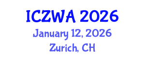 International Conference on Zoology and Wild Animals (ICZWA) January 12, 2026 - Zurich, Switzerland International Conference on Zoology and Wild Animals (ICZWA) January 12, 2026 - Zurich, Switzerland