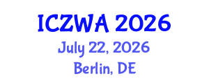 International Conference on Zoology and Wild Animals (ICZWA) July 22, 2026 - Berlin, Germany International Conference on Zoology and Wild Animals (ICZWA) July 22, 2026 - Berlin, Germany