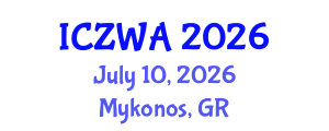 International Conference on Zoology and Wild Animals (ICZWA) July 10, 2026 - Mykonos, Greece International Conference on Zoology and Wild Animals (ICZWA) July 10, 2026 - Mykonos, Greece