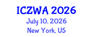 International Conference on Zoology and Wild Animals (ICZWA) July 10, 2026 - New York, United States International Conference on Zoology and Wild Animals (ICZWA) July 10, 2026 - New York, United States