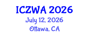International Conference on Zoology and Wild Animals (ICZWA) July 12, 2026 - Ottawa, Canada International Conference on Zoology and Wild Animals (ICZWA) July 12, 2026 - Ottawa, Canada