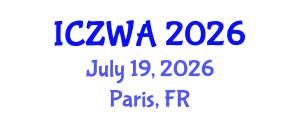 International Conference on Zoology and Wild Animals (ICZWA) July 19, 2026 - Paris, France International Conference on Zoology and Wild Animals (ICZWA) July 19, 2026 - Paris, France