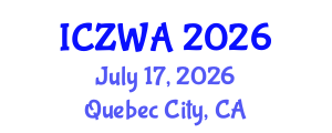 International Conference on Zoology and Wild Animals (ICZWA) July 17, 2026 - Quebec City, Canada International Conference on Zoology and Wild Animals (ICZWA) July 17, 2026 - Quebec City, Canada