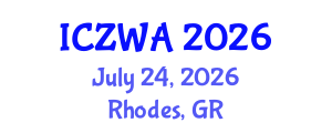 International Conference on Zoology and Wild Animals (ICZWA) July 24, 2026 - Rhodes, Greece International Conference on Zoology and Wild Animals (ICZWA) July 24, 2026 - Rhodes, Greece