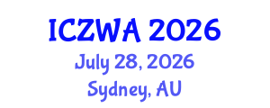 International Conference on Zoology and Wild Animals (ICZWA) July 28, 2026 - Sydney, Australia International Conference on Zoology and Wild Animals (ICZWA) July 28, 2026 - Sydney, Australia