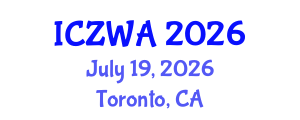 International Conference on Zoology and Wild Animals (ICZWA) July 19, 2026 - Toronto, Canada International Conference on Zoology and Wild Animals (ICZWA) July 19, 2026 - Toronto, Canada