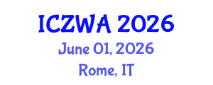 International Conference on Zoology and Wild Animals (ICZWA) June 01, 2026 - Rome, Italy International Conference on Zoology and Wild Animals (ICZWA) June 01, 2026 - Rome, Italy