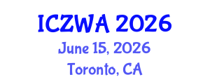 International Conference on Zoology and Wild Animals (ICZWA) June 15, 2026 - Toronto, Canada International Conference on Zoology and Wild Animals (ICZWA) June 15, 2026 - Toronto, Canada