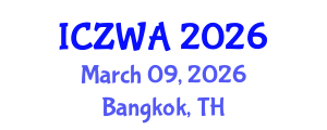 International Conference on Zoology and Wild Animals (ICZWA) March 09, 2026 - Bangkok, Thailand International Conference on Zoology and Wild Animals (ICZWA) March 09, 2026 - Bangkok, Thailand