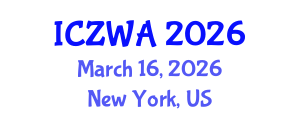 International Conference on Zoology and Wild Animals (ICZWA) March 16, 2026 - New York, United States International Conference on Zoology and Wild Animals (ICZWA) March 16, 2026 - New York, United States