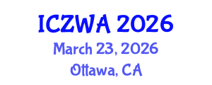 International Conference on Zoology and Wild Animals (ICZWA) March 23, 2026 - Ottawa, Canada International Conference on Zoology and Wild Animals (ICZWA) March 23, 2026 - Ottawa, Canada