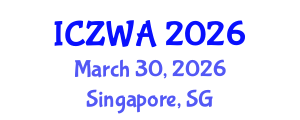International Conference on Zoology and Wild Animals (ICZWA) March 30, 2026 - Singapore, Singapore International Conference on Zoology and Wild Animals (ICZWA) March 30, 2026 - Singapore, Singapore