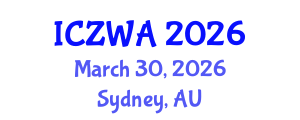 International Conference on Zoology and Wild Animals (ICZWA) March 30, 2026 - Sydney, Australia International Conference on Zoology and Wild Animals (ICZWA) March 30, 2026 - Sydney, Australia