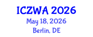 International Conference on Zoology and Wild Animals (ICZWA) May 18, 2026 - Berlin, Germany International Conference on Zoology and Wild Animals (ICZWA) May 18, 2026 - Berlin, Germany