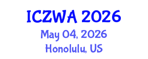 International Conference on Zoology and Wild Animals (ICZWA) May 04, 2026 - Honolulu, United States International Conference on Zoology and Wild Animals (ICZWA) May 04, 2026 - Honolulu, United States
