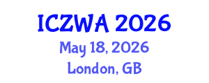 International Conference on Zoology and Wild Animals (ICZWA) May 18, 2026 - London, United Kingdom International Conference on Zoology and Wild Animals (ICZWA) May 18, 2026 - London, United Kingdom