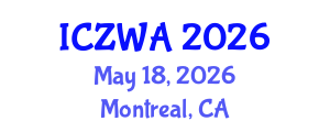 International Conference on Zoology and Wild Animals (ICZWA) May 18, 2026 - Montreal, Canada International Conference on Zoology and Wild Animals (ICZWA) May 18, 2026 - Montreal, Canada