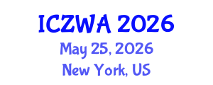 International Conference on Zoology and Wild Animals (ICZWA) May 25, 2026 - New York, United States International Conference on Zoology and Wild Animals (ICZWA) May 25, 2026 - New York, United States
