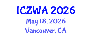 International Conference on Zoology and Wild Animals (ICZWA) May 18, 2026 - Vancouver, Canada International Conference on Zoology and Wild Animals (ICZWA) May 18, 2026 - Vancouver, Canada