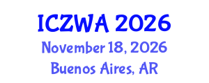 International Conference on Zoology and Wild Animals (ICZWA) November 18, 2026 - Buenos Aires, Argentina International Conference on Zoology and Wild Animals (ICZWA) November 18, 2026 - Buenos Aires, Argentina